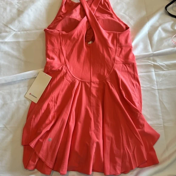 NWT Lululemon Court Crush Tennis Dress in pale raspberry - Picture 4 of 4